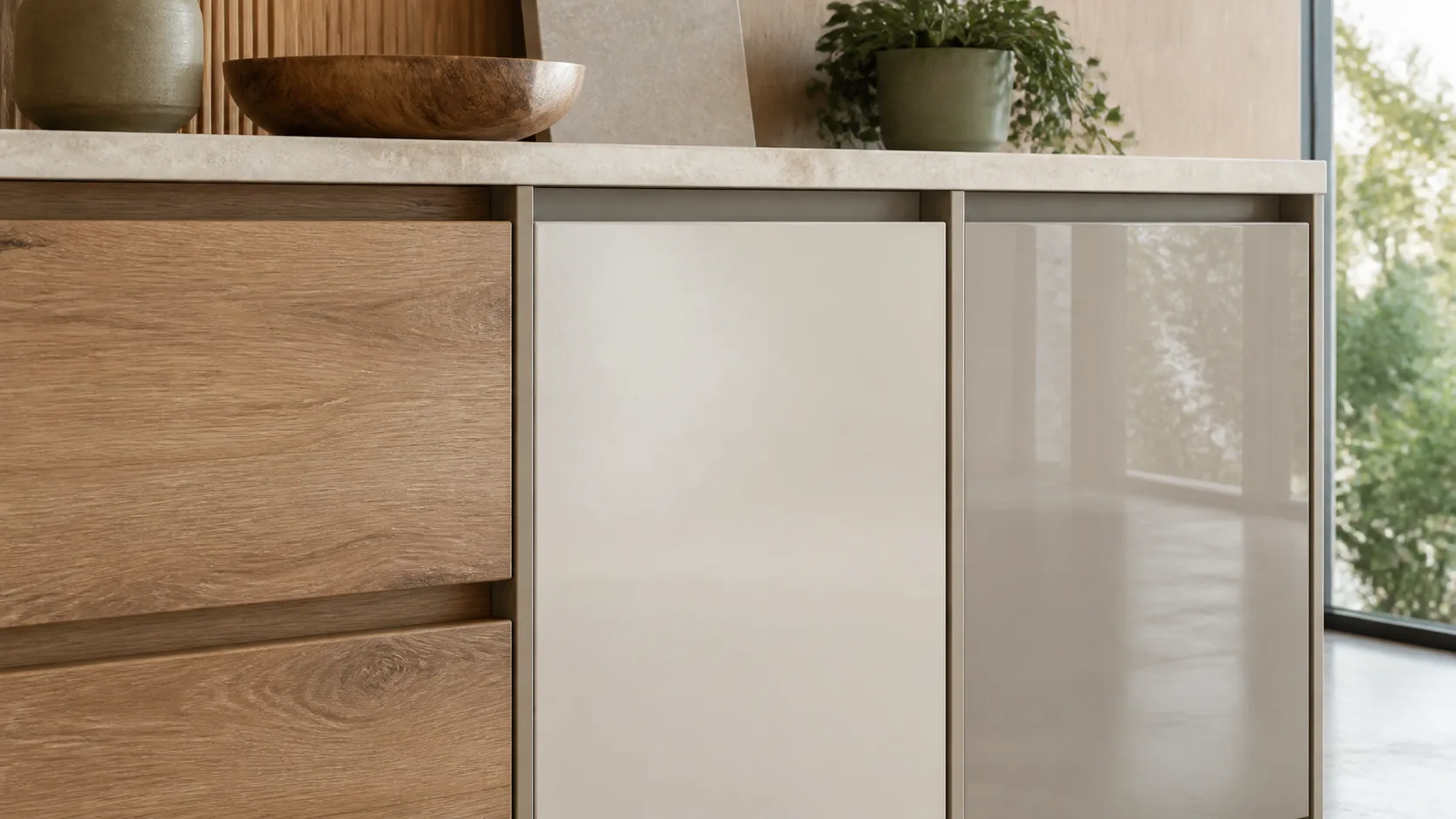 PET panel, akrilik ve high gloss karşılaştırması rehber görseli