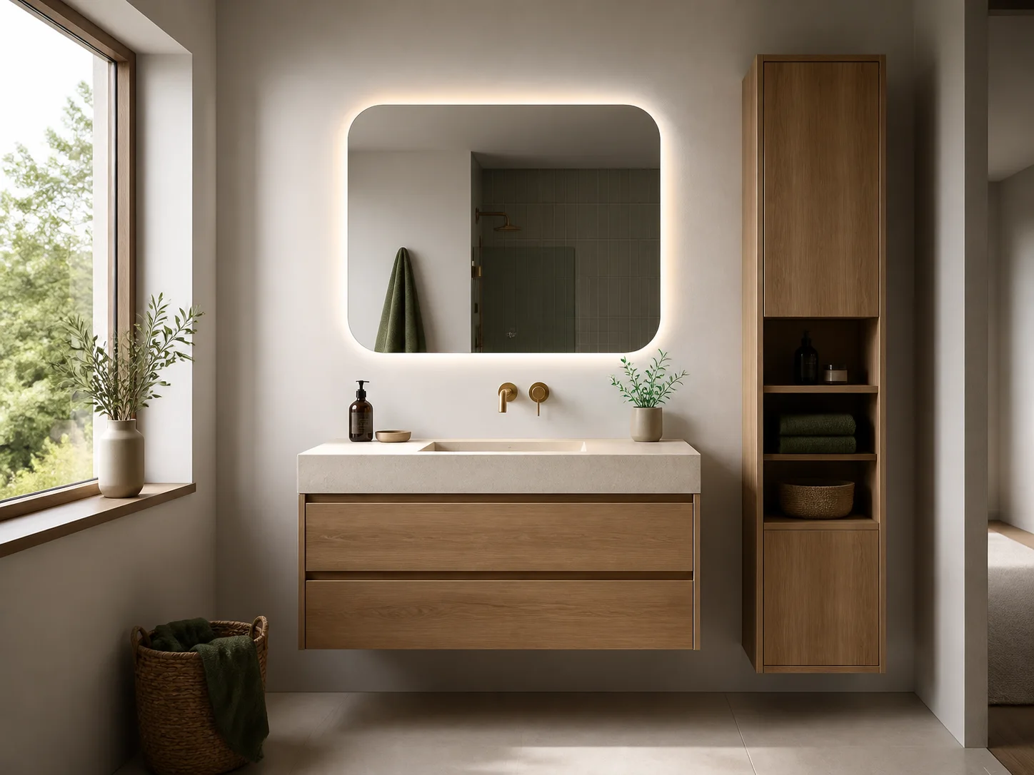 Modüler banyo dolabı uygulama örneği